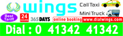 Wings Call Taxi-24 Hours Service, Complete Comfort & Safety Management