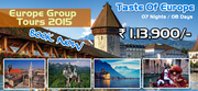 Budget Europe Group Tours 2015 from Delhi India