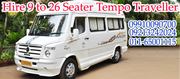 Tempo traveller on rent in Delhi, call 9910090700,   9213242024