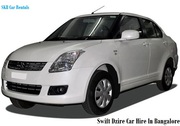 Swift Dzire cars on rentals or hire in Bangalore - 09036657799