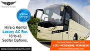 Hire a Rental Luxury AC Bus - 18 to 45 Seater Options